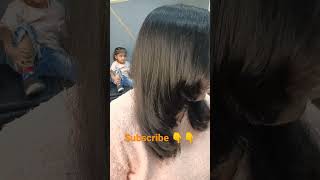 new hair cut with happy customer#surat#gujarat#honeybeautyhub#makeup#hairstyle#short#ytshort