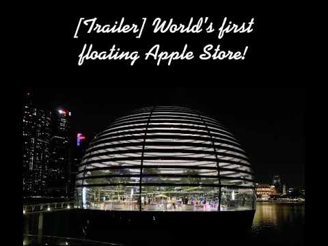 World's first floating Apple store on water!!!