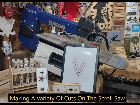 Making A Variety Of Cuts On The Scroll Saw, Scrolling In Real Time