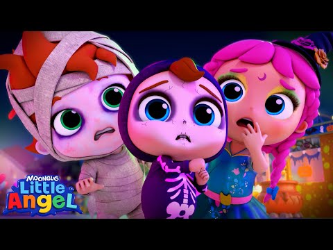 Halloween Carnival Who Has the Spookiest Costume? | Little Angel Kids Songs & Nursery Rhymes