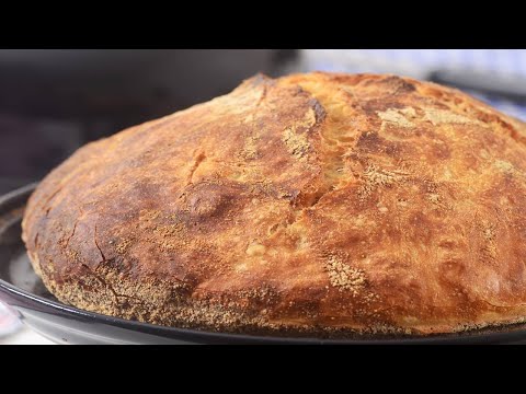 No Knead White Bread Recipe Demonstration - Joyofbaking.com