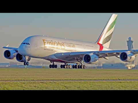 30 HEAVY TAKE OFFS | A380, B747F, A350, B777, B767, A330 | Amsterdam Schiphol Airport Spotting