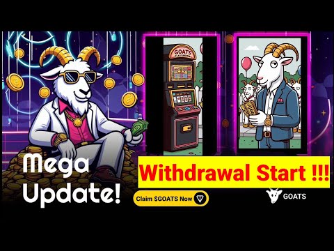 Goats Withdrawal Start !! Goats Withdrawal Full Process Claim Your Goats Now Price, Market Cap , Etc