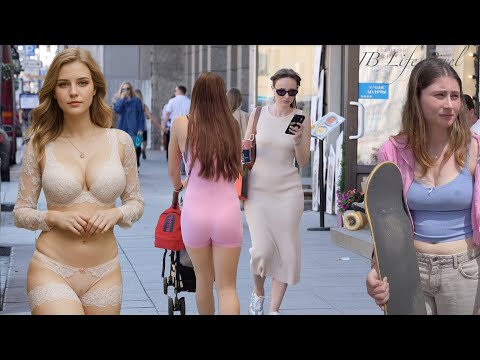 ❤️‍🔥 ❌Hot Girls in Hot DAY Life in Russia Moscow, the City Walking Tour 4K, HDR, Russian Girls,🔥 🇷🇺