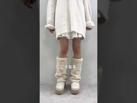 【トレンドブーツ👢】大人気マイナス3キロ見えするシリーズからムートンブーツが登場🥹♥️履くだけでスッキリ足が見えちゃう❄️#韓国ファッション #ブーツ #冬コーデ #デート #着痩せ