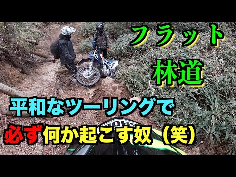 詐欺じゃないフラット林道ツーリング！ゆるめでもやらかす（笑）