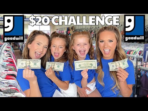 WE DID THE $20 GOODWILL SHOPPING CHALLENGE & THIS IS WHAT WE FOUND! 🛒😱 ​⁠