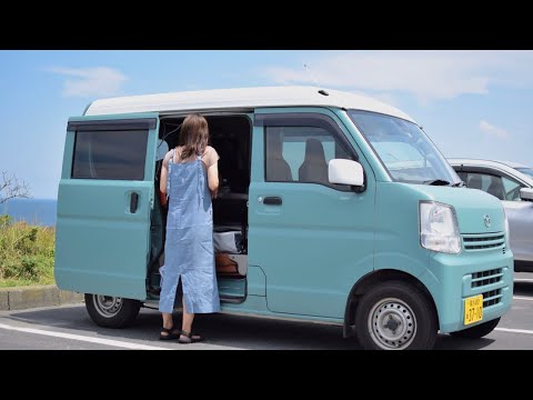 Our real life in a minivan｜Van Life｜Light Car Camp