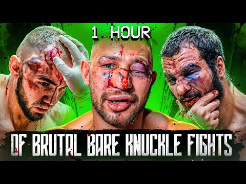 1 Hour Of The Most Brutal BARE KNUCKLE - KO's & Slugfests