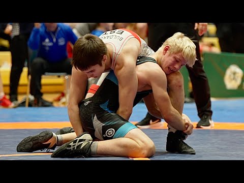 U17 Kirill Buldakov (EST) vs Rain Tigas (EST) 62kg. Boys youth freestyle wrestling.