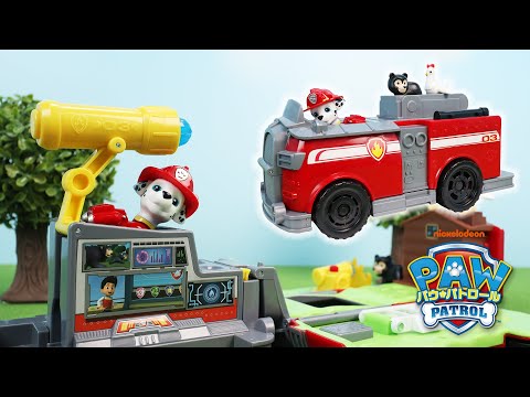 パウ・パトロールおもちゃ　レスキュープレイセット マーシャル ファイヤートラック　Paw Patrol Rescue mission