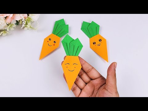 Easy Origami Carrot Tutorial | How to Make a Paper Carrot