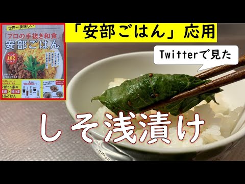 【安部ごはん応用】Twitterで話題の「大葉のしょうゆ漬け」って、本当に美味しいの？