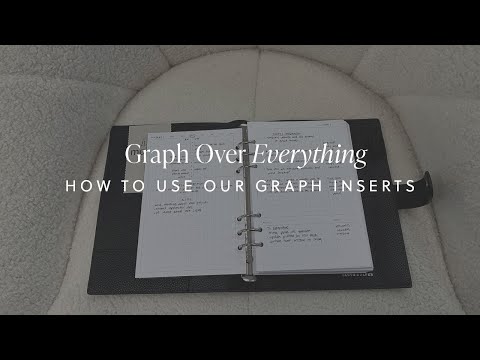 How To Use Graph Planner Inserts | Daily Agenda Graph Bundle | Cloth & Paper