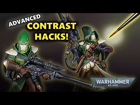 Contrast Hacks! Aeldari Rangers Painting Tutorial for Warhammer 40k | How to Paint Biel-Tan Eldar