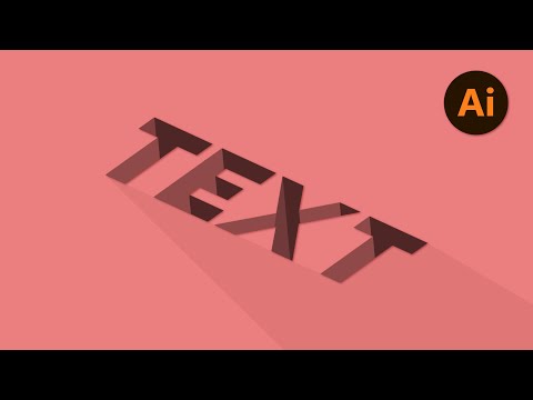 3D Text Effect Illustrator Tutorial