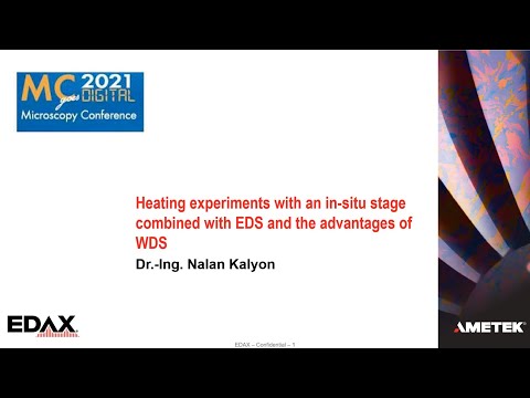 Heating experiments with an in-situ stage combined with EDS and the advantages of WDS