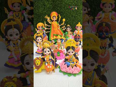 Happy Navaratri 🎉🥰🌺 My Complete Clay Navadurga Avatar Collection 💕🥰🌺🥥 Jai Maa Durga 🙏🙏🙏