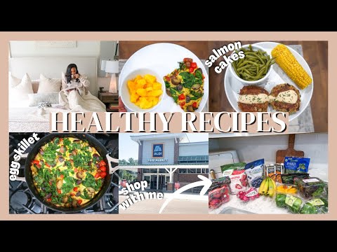 DAY OF COOKING HEALTHY RECIPES | GROCERY SHOP WITH ME AND HAUL // LoveLexyNicole