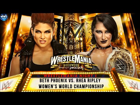 WWE 2K24 WRESTLEMANIA NIGHT 1; BETH PHOENIX VS. RHEA RIPLEY FOR THE WOMEN'S WORLD CHAMPIONSHIP!!!