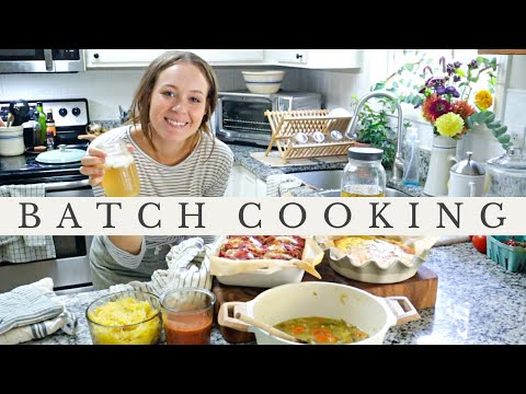 Batch Cooking! healthy, make ahead summer meals! (from the farmers market)