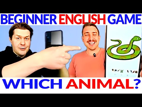 Easy Listening Game for English Beginners: Which Animal? Part 2🐔😺🐻🦋🐶🐍🦜🦁 English Comprehensible Input