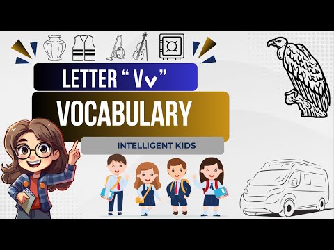 Words That Start With Letter Vv | v words | Learn Letter v | v word vocabulary | phonic sounds | Vv