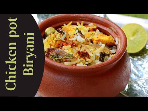 How to prepare chicken dum biryani in pot|| Pot chicken Biryani||licious chicken biryani