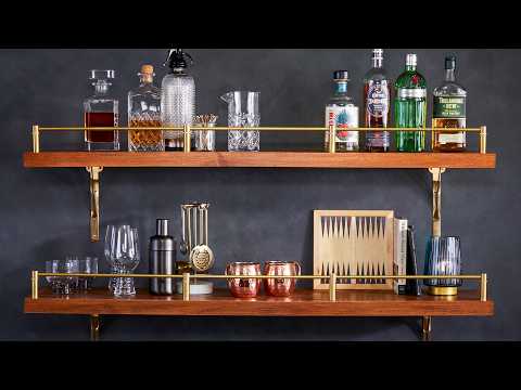 How To Build Easy Bar Shelves