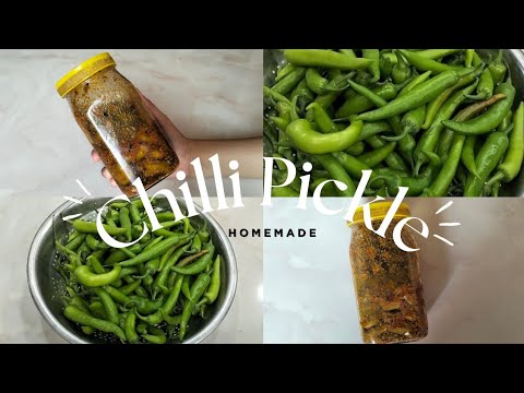 Green Chilli Pickle || Chilli Pickle Recipe 😋🌶️ #youtubevideos #chillipicklerecipe #viral