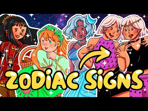 I turned Zodiac signs into characters! (Part 1- Aries, Taurus, Gemini, Cancer)