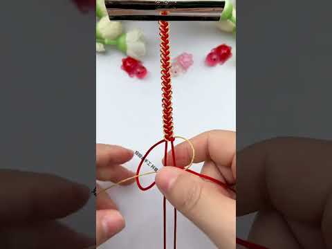 Love bracelets Braiding skills sharing Simple braiding bracelet tutorial Handmade DIY Handmade b