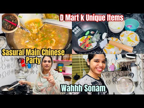 DMart 🛍️K Unique Items | Chinese Soup Party 🥣With Laws 🤤