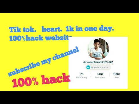 Tik tok likes increase in one second 100%hack