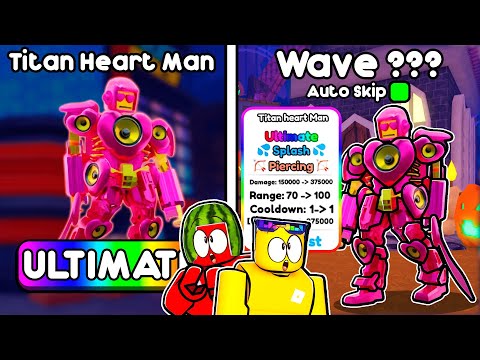 Unlocking THE TITAN HEART MAN In Toilet Tower Defense