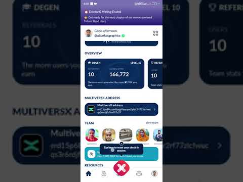 DoctorX xPortal Wallet Wallet Submit Multiverse Address