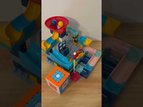 Marble Run ASMR 🔴🟡🔵 903  Satisfying Building Blocks #marblerun #marblerace #asmr