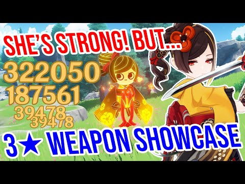 C0 Chiori is STRONG! But… 3★ Weapon Showcase! Genshin Impact