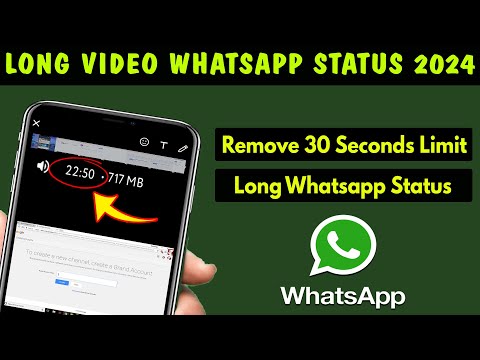 2024! How to Post Long Video on WhatsApp Status | long video status on whatsapp