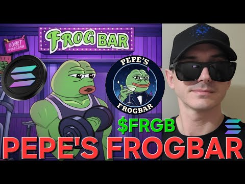 $FRGB - Is PEPE'S FROGBAR TOKEN a SCAM? CRYPTO COIN HOW TO BUY FRGB SOLANA RAYDIUM PEPE FROG BAR SOL