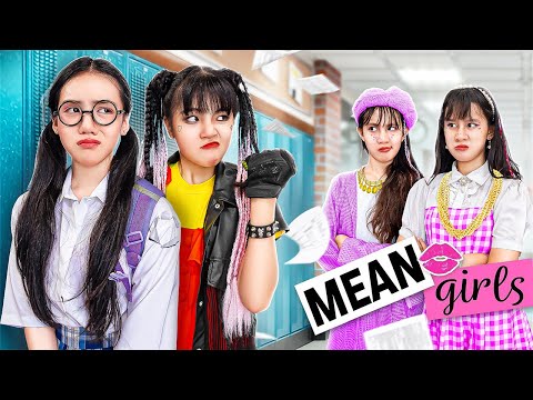 Nerd Girl Vs Mean Girl... Be A Friend, Not A Bully! - Funny Stories About Baby Doll Family