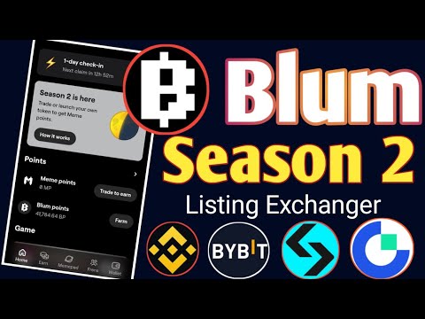 Blum Season 2 mining 😮 || Blum Airdrop date || Blum TGE Date.