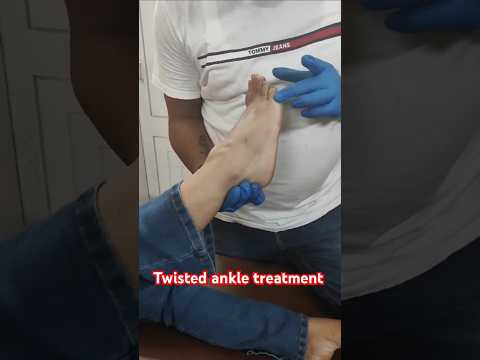 Twisted ankle treatment #drrajneeshkant #worldfamouschiropractor