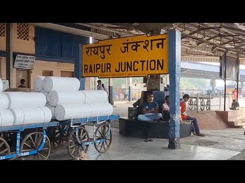 Raipur Junction railway station Chhattisgarh, Indian Railways Video in 4k ultra HD