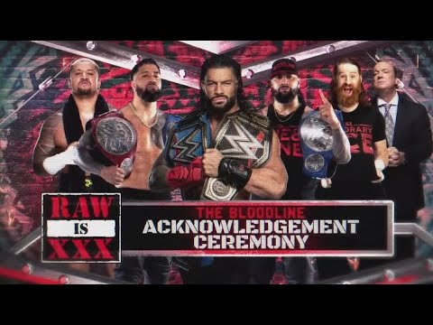 WWE RAW 30th Anniversary Official Match Card HD