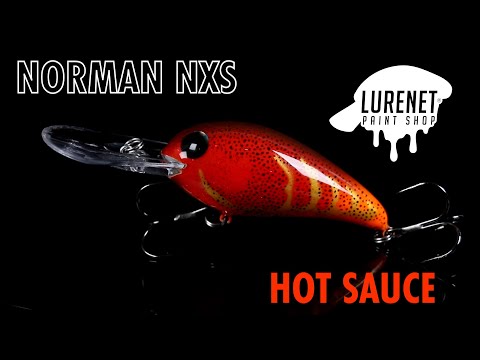 Norman NXS in Hot Sauce- Lurenet Paint Shop (Custom Painted Lures)