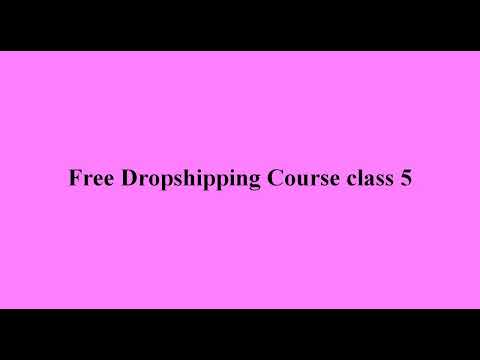 Start a Successful Business | Free Dropshipping Course class 5 part 1 by freelancing tips