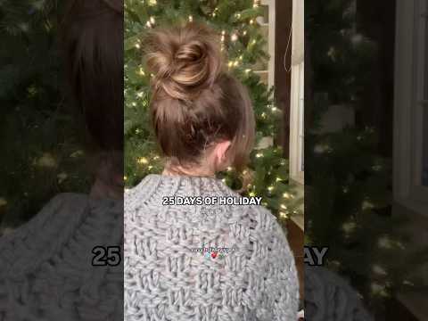 easy holiday updo hairstyle ♥️✨ #holidayhairstyles #holidayhair #hairstyles #updo #hairtutorial