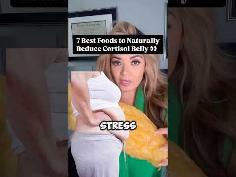 List of the best foods to reduce stress belly aka hormonal belly 🧐