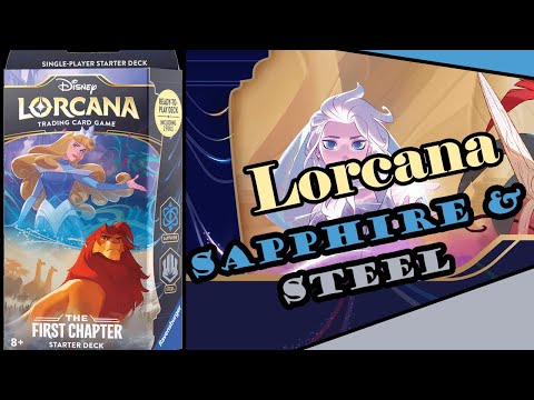 Lorcana: Sapphire and Steel Starter Deck Reveal and Contents